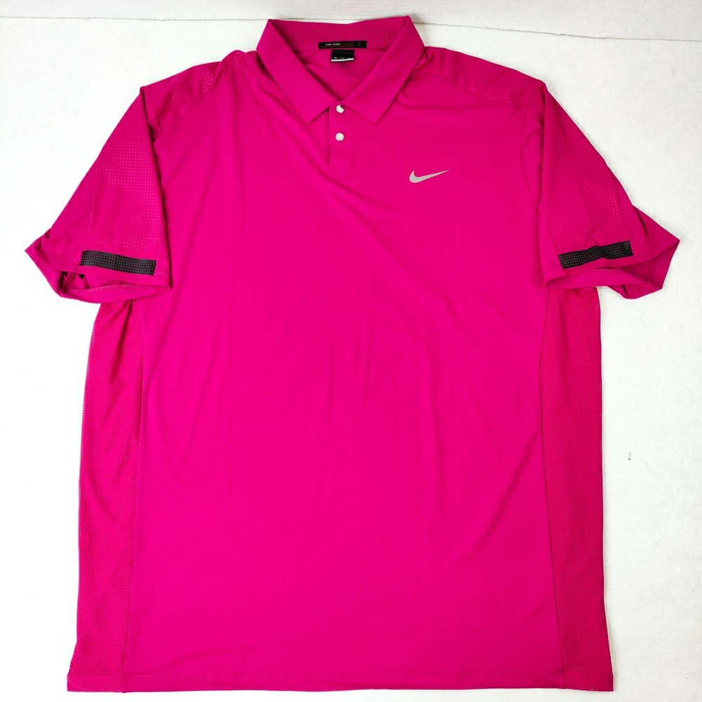 Tiger Woods Collection Metal Snap Vented Golf Polo